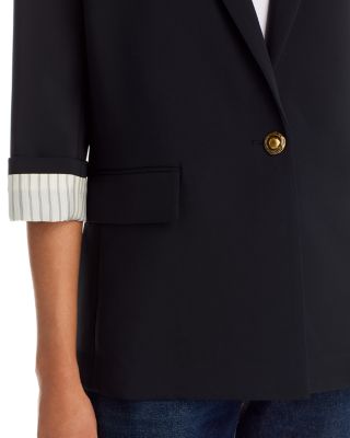 Jennie 3/4 Sleeve Crepe Blazer