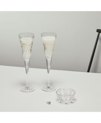Wishes "Love & Romance" Toasting Flutes, Set of 2