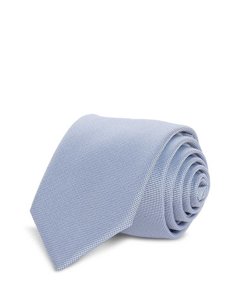 Hugo Boss Classic Micro Grid Tie In Blue