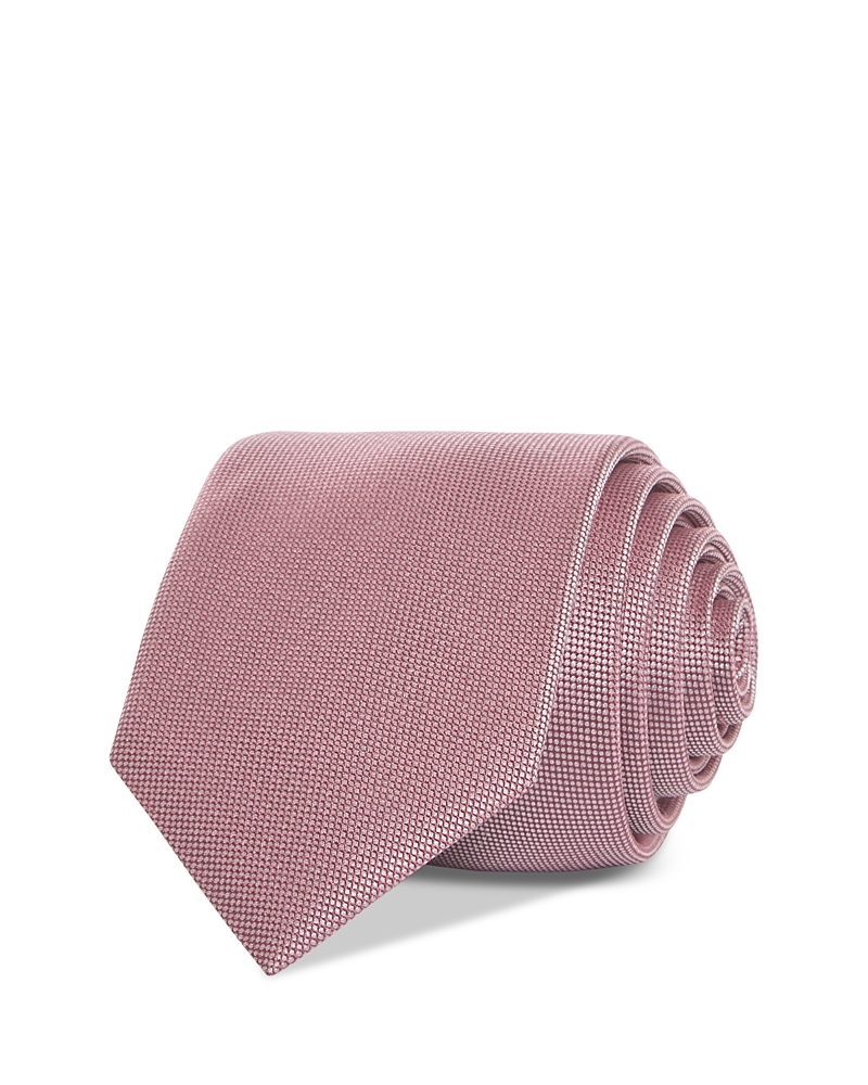 Hugo Boss Classic Micro Grid Tie In Pink