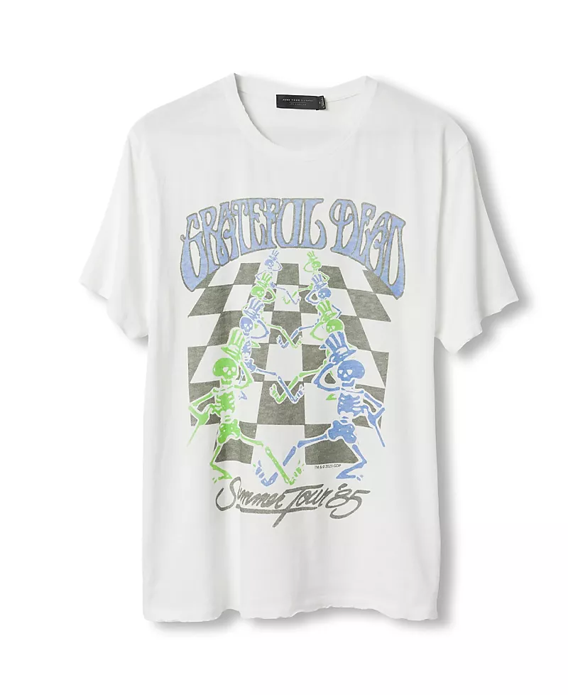 Junk Food Clothing Unisex Grateful Dead Checkers Vintage Tee