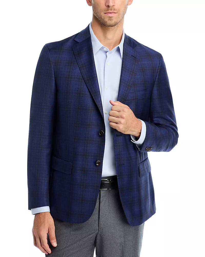 The Men's Store at Bloomingdale's Plaid Regular Fit Sport Coat - Exclusive