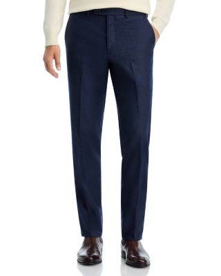 Flannel Flat Front Trousers - Exclusive