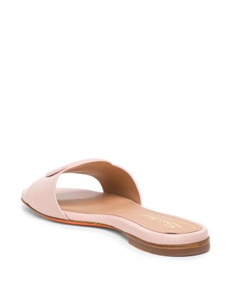 Women's Leather Slide Sandal