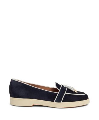 Women&#39;s Suede and Leather Tassel Loafer