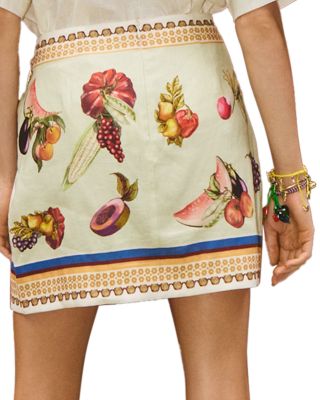 Mercado Fruit Print Skirt