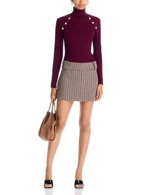 Button Trim Turtleneck Sweater - Exclusive