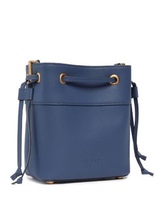 Secchiello Mini Double Leather Bucket Bag