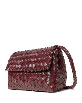 Vinnie Mini Woven Leather Crossbody