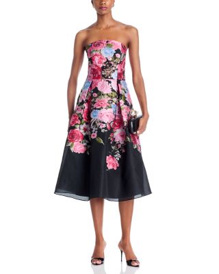 Strapless Brocade Dress