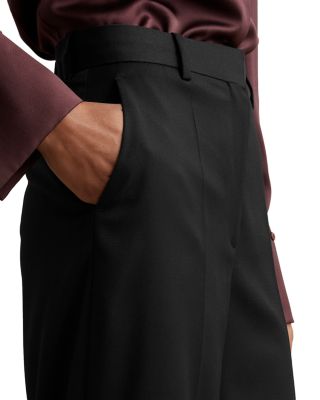 Petite Haisley Tailored Wide Leg Trousers