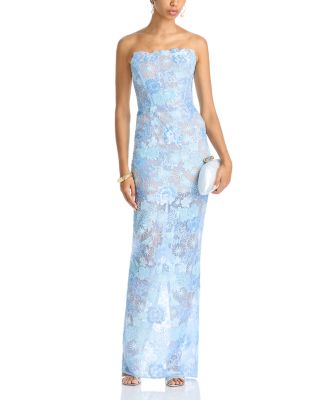 Farah Strapless Sequined Maxi Dress
