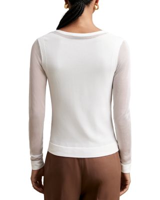 Soraya Mesh Detail Top