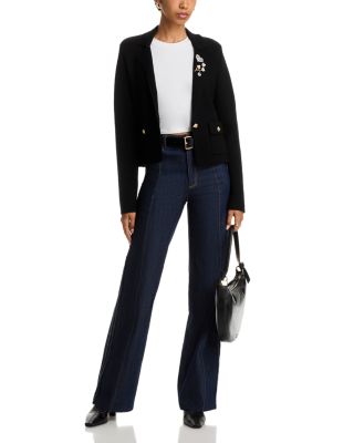 Laynee Cropped Knit Blazer