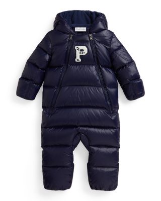 Boys' Letterman Down Hooded Bunting - Baby