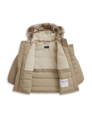 Boys' Faux Fur Trim Down Parka - Little Kid