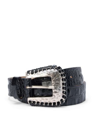 Brisa Laced Croc Embossed Belt