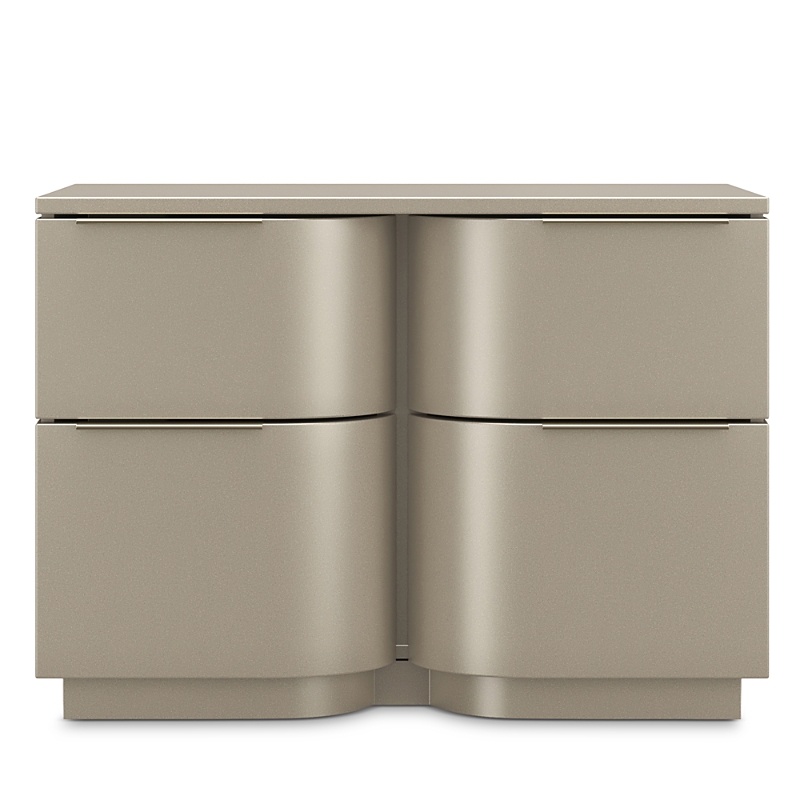 Caracole Oblique Large Nightstand In Neutral
