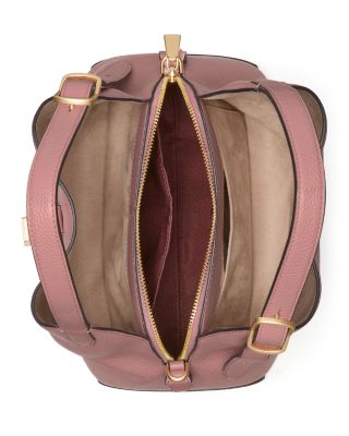 Deco Pebbled Leather Small Crossbody Tote