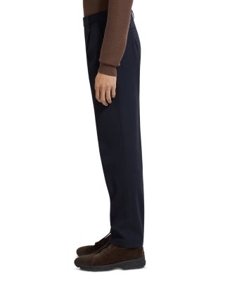 Cotton & Wool Pleated Pants