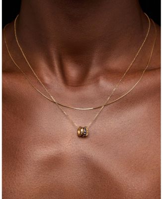  Solid Sapphire Zeno Charm Necklace