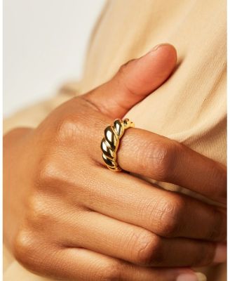  Rope Bold Gold Twist Ring