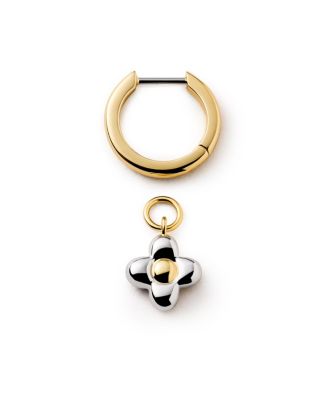  Gold Liora Hoops Flower Earrings