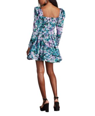  Harlym Floral Print Mini Dress