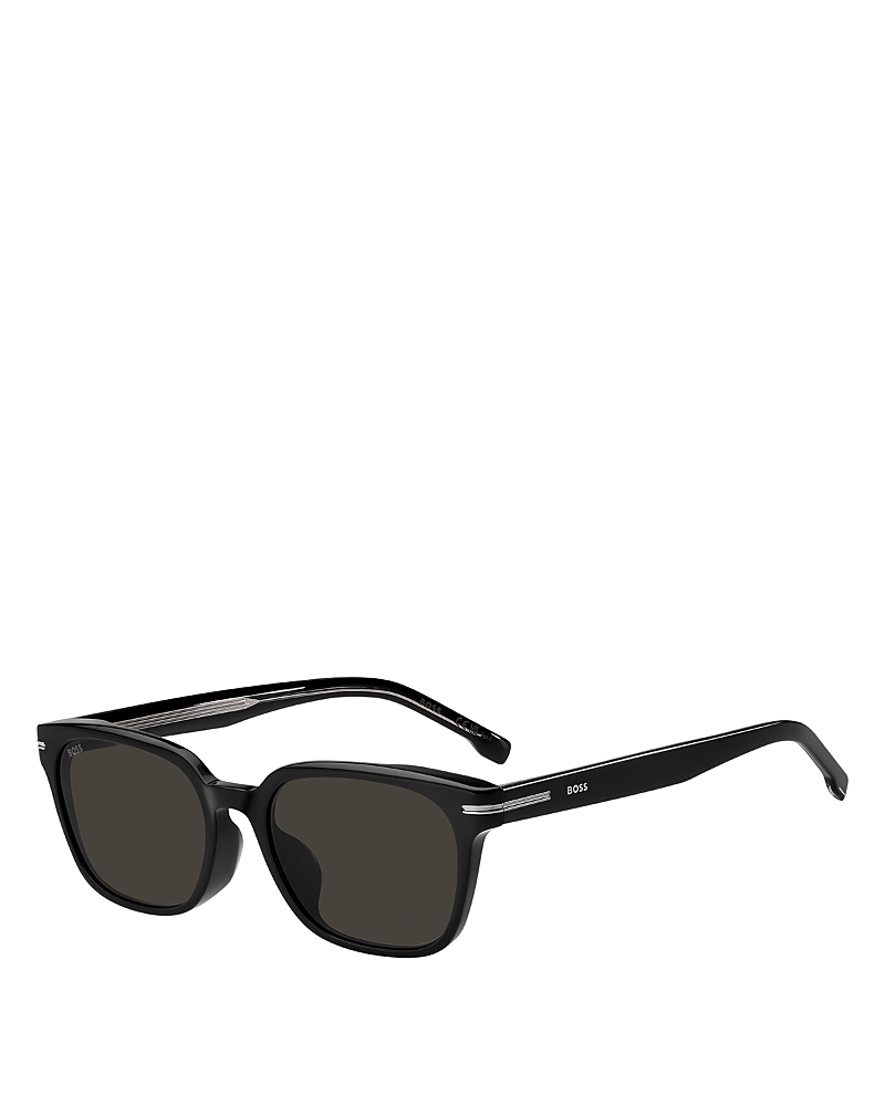 Hugo Boss Rectangle Sunglasses, 55mm In Black