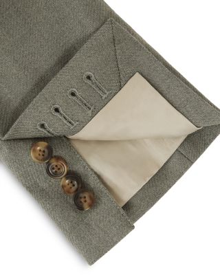 Midnight Single Breasted Textured Slim Fit Blazer