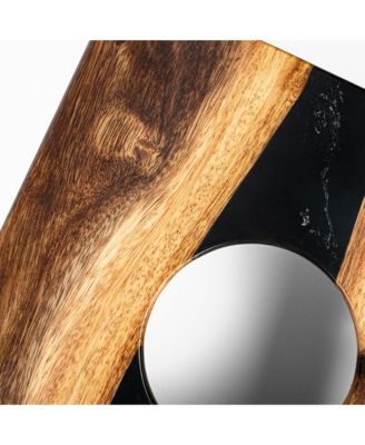 1ft x 2ft River Epoxy Resin with Live Edge Acacia Pathfinder ART Cornhole Board Sets