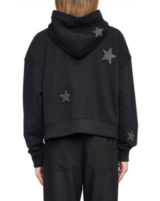 Mia Zip PMO AO Stars Embellished Hoodie