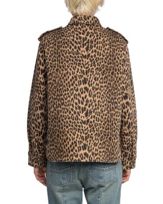 Taskam Leopard Denim Jacket