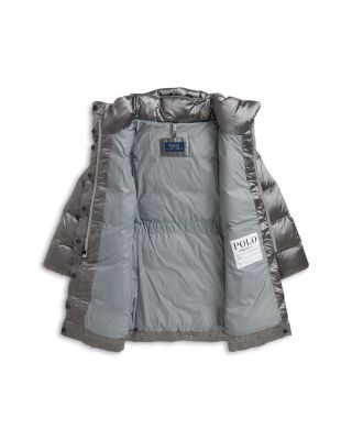 Girls' Down Hooded Long Jacket - Big Kid, Little Kid