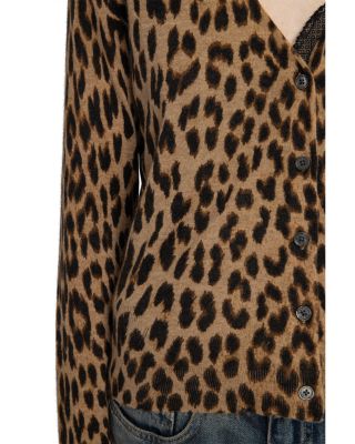 Manala CP Print Leo Cashmere Cardigan 