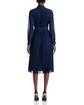 Pleated Shirt Dress