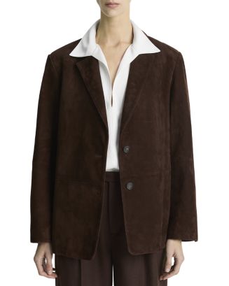 【2plan】Of Suede Blazer Mens Suede Blazer Classic Suit Jacket 2 Buttons Suede Faux
