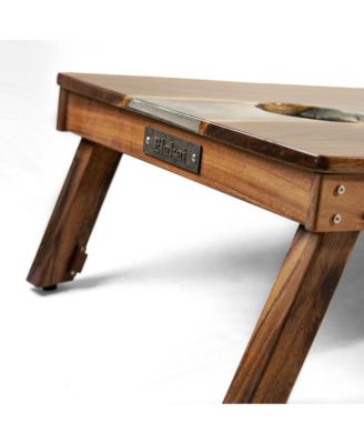 2ft x 4ft River Epoxy Resin with Live Edge Acacia Pathfinder ART Cornhole Boards