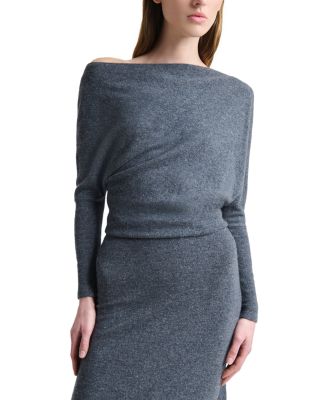 Kasos Cashmere Off The Shoulder Dress
