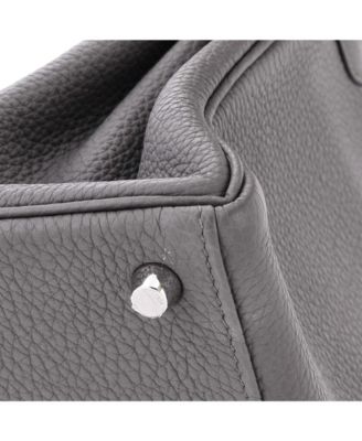 Kelly 25 Handbag Grey Togo with Palladium Hardware