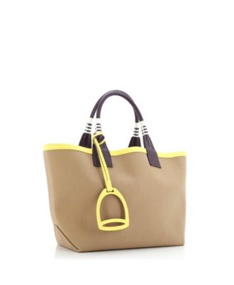 25 Sac Steeple Tote Toile with Leather