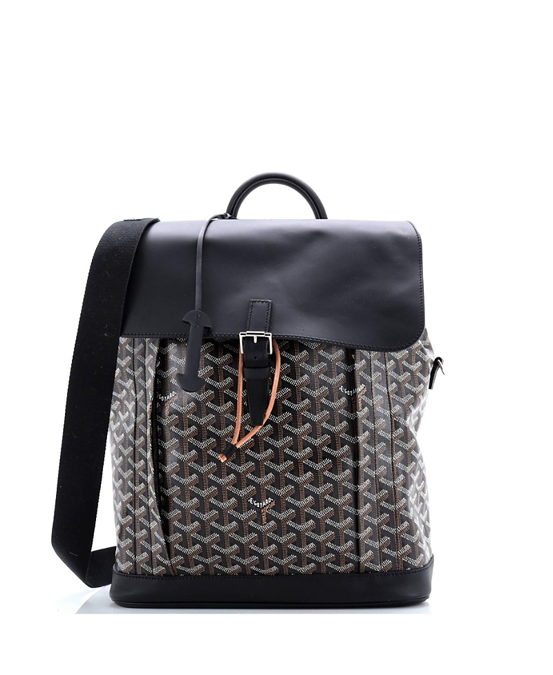 Pre-owned Pre-owned Goyard Goyard Mm Alpin Backpack Coated Canvas In Black