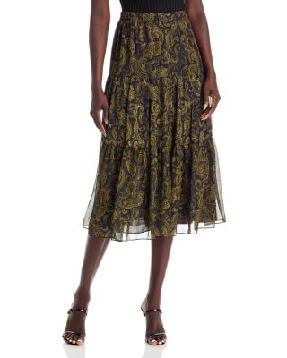 Paisley Midi Skirt