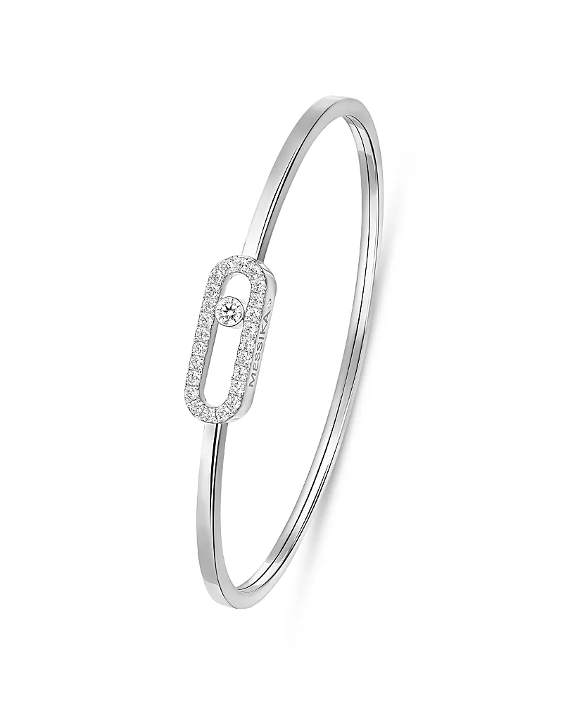 Messika Diamond Move Uno Medium Model Pave Flex Bracelet in 18K Gold, 0.34 tcw