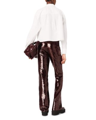 Cropped Shirt with Jewel Detail