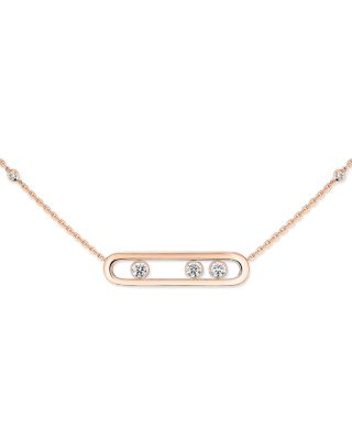 Diamond Move Necklace in 18K Gold, 16.5", 0.3 tcw