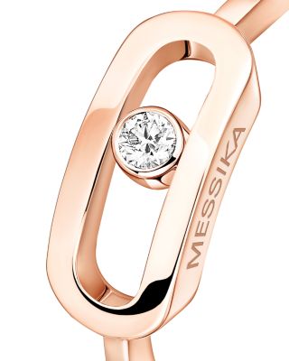 Diamond Move Uno Large Model Ring in 18K Gold, 0.06 tcw