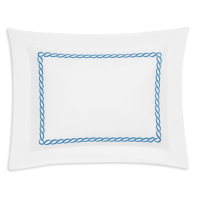 Matouk Classic Chain King Sham In Blue