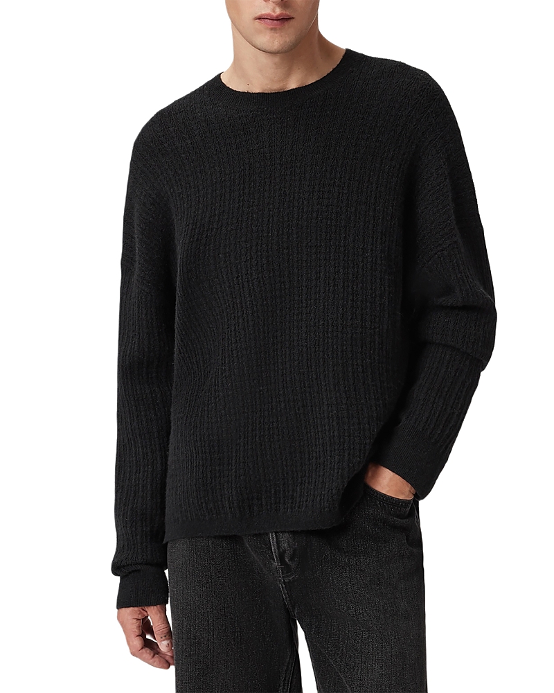 Allsaints Hades Crewneck Sweater In Black