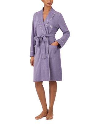 Long Sleeve Quilted Collar Short Robe